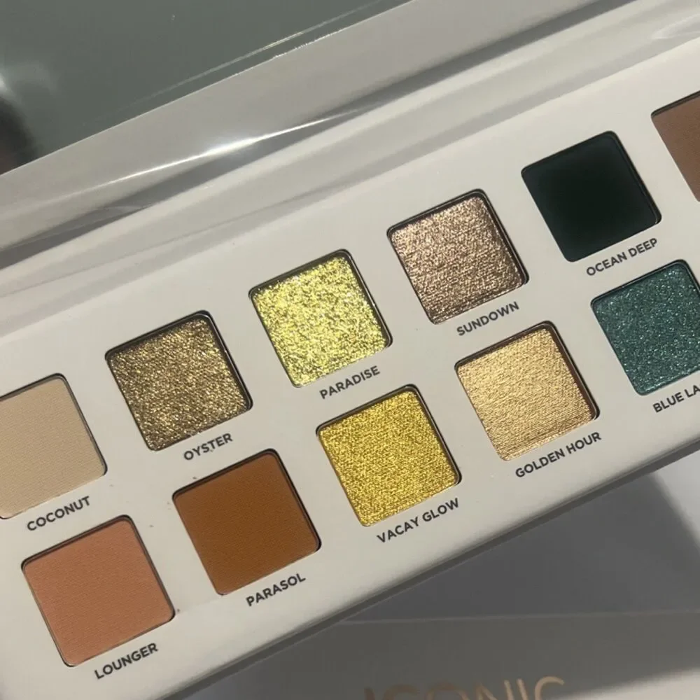 ICONIC London Beachside Babe Eyeshadow Palette 12 Shades Shimmer Matte